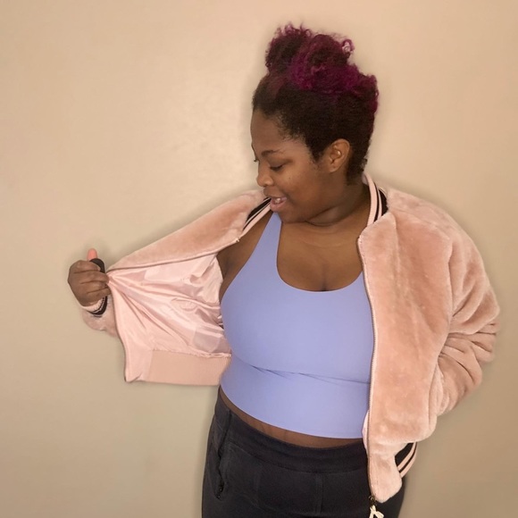 NWT Champion pink bomber jacket. Size small. - Picture 3 of 4